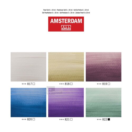 Amsterdam Standard Series Acrylics 6 x 20 ml Glasparel Set Amsterdam Standard Series Acrylics 6 x 20 ml Glasparel Set