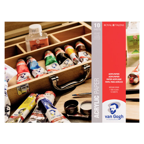 Van Gogh Blok Acrylverfpapier - 10 vellen - 370 gram - 24 x 32 cm Van Gogh Blok Acrylverfpapier - 10 vellen - 370 gram - 24 x 32 cm