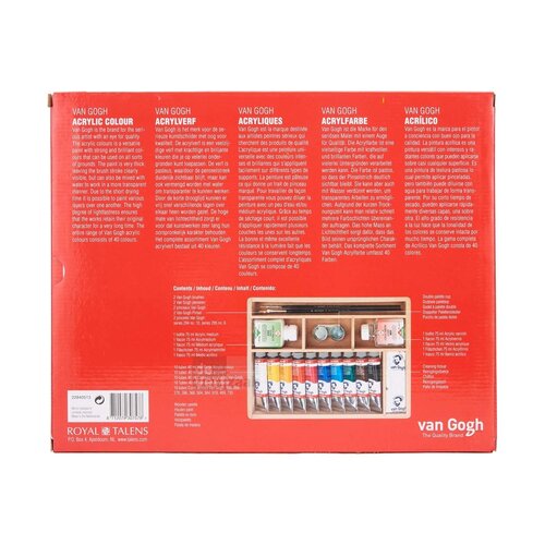 Van Gogh Acrylverf Kist Basis 10 Tubes - 40 ml Van Gogh Acrylverf Kist Basis 10 Tubes - 40 ml