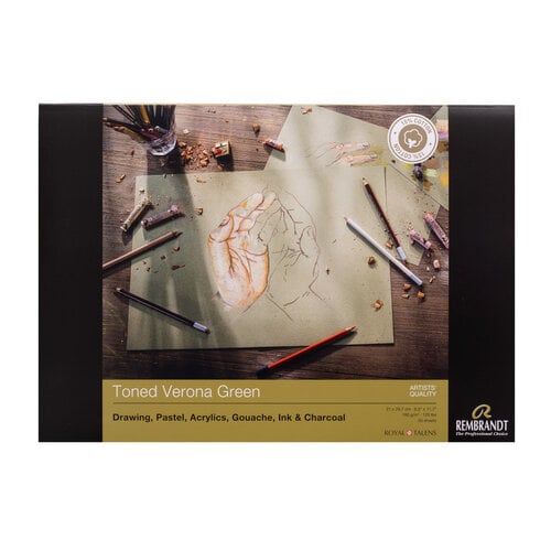 Rembrandt Toned Verona Groen - A4 - 180 gram - 50 vellen