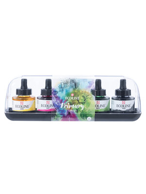 Royal Talens Ecoline Vloeibare Waterverf Set Primair - 5 x 30 ml