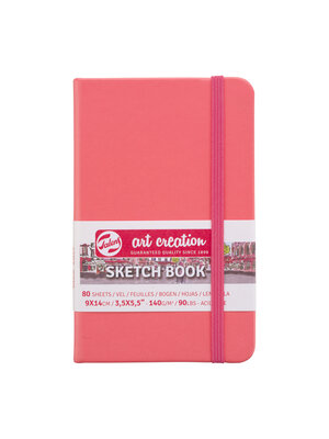 Royal Talens Art Creation Schetsboek Coral Red - 9 x 14 cm - 140 gram