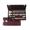 Rembrandt Olieverf Kist - set 12 x 40 ml + accessoires Rembrandt Olieverf Kist - set 12 x 40 ml + accessoires