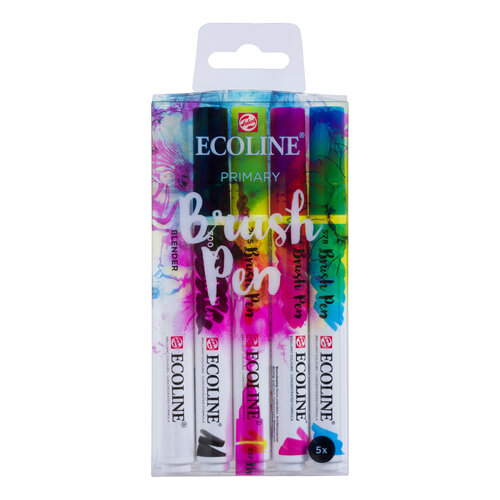Royal Talens Set van 5 Brush Pens - Primair Royal Talens Set van 5 Brush Pens - Primair