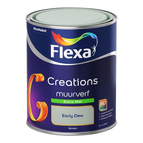 Flexa Creations Muurverf Extra Mat - Early Dew Flexa Creations Muurverf Extra Mat - Early Dew
