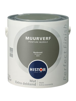 Histor Perfect Finish Muurverf Mat - Boulevard - 2,5 liter
