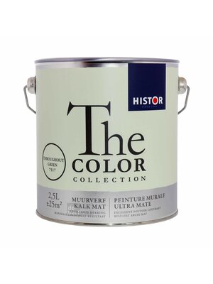 Histor The Color Collection Muurverf Kalkmat - Throughout Green - 2,5 liter