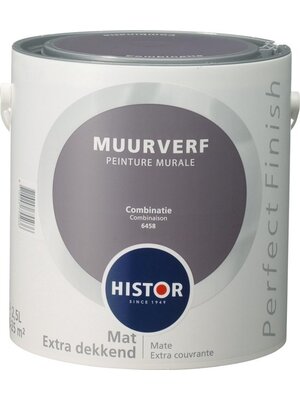 Histor Perfect Finish Muurverf Mat - Combinatie - 2,5 liter