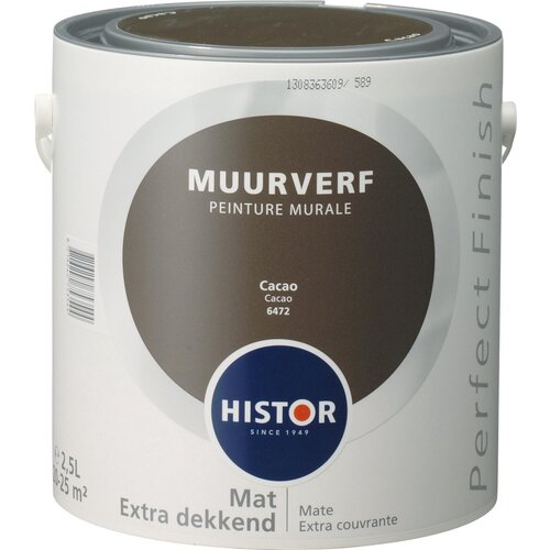 Histor Perfect Finish Muurverf Mat - Cacao - 2,5 liter Histor Perfect Finish Muurverf Mat - Cacao - 2,5 liter