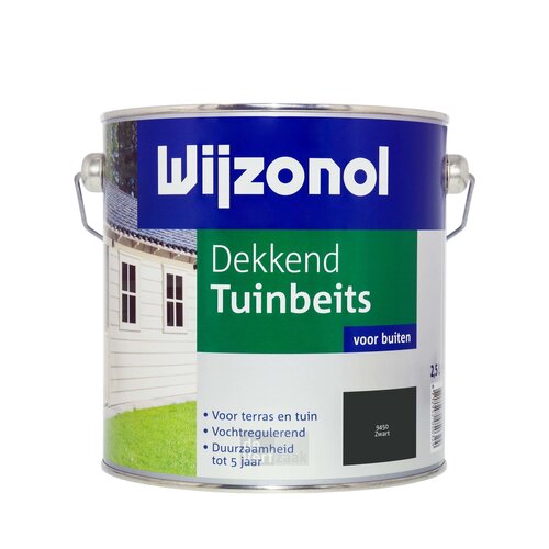 Wijzonol Dekkend Tuinbeits - Zwart Wijzonol Dekkend Tuinbeits - Zwart
