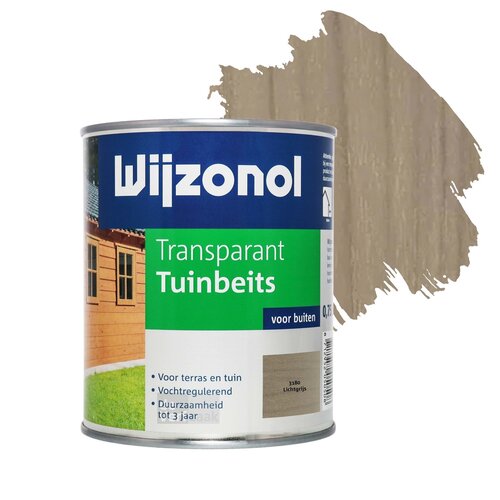 Wijzonol Transparant Tuinbeits - Lichtgrijs Wijzonol Transparant Tuinbeits - Lichtgrijs