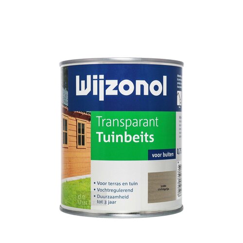 Wijzonol Transparant Tuinbeits - Lichtgrijs Wijzonol Transparant Tuinbeits - Lichtgrijs