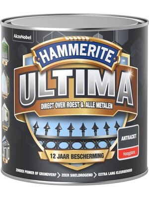 Hammerite Ultima Hoogglans - Antraciet