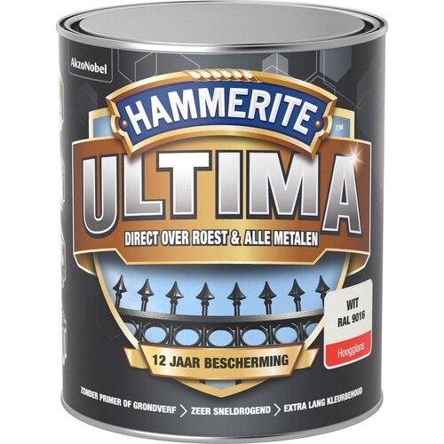 Hammerite Ultima Hoogglans - RAL 9016 Hammerite Ultima Hoogglans - RAL 9016
