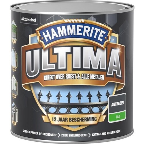 Hammerite Ultima Mat - Antraciet Hammerite Ultima Mat - Antraciet