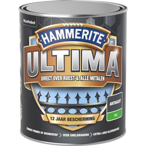 Hammerite Ultima Mat - Antraciet Hammerite Ultima Mat - Antraciet
