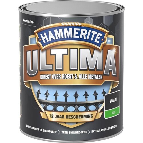 Hammerite Ultima Mat - Zwart