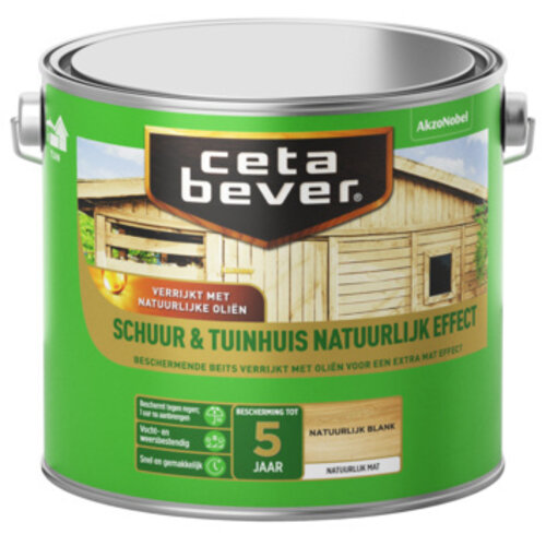 Cetabever Beits Schuur en Tuinhuis Natuurlijk Effect Mat - Blank Cetabever Beits Schuur en Tuinhuis Natuurlijk Effect Mat - Blank