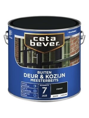 Cetabever Meesterbeits Deur en Kozijn Dekkend Zijdeglans - Zwart