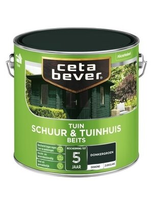 Cetabever Schuur en Tuinhuis Beits Dekkend Zijdeglans - Donkergroen