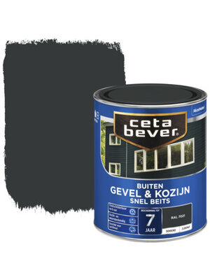 Cetabever Gevel en Kozijn Snel Beits Dekkend Zijdemat - RAL 7021