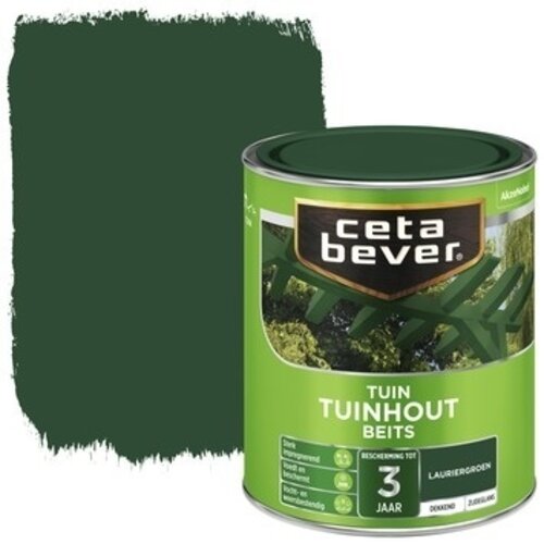 Cetabever Tuinhout Beits Dekkend Zijdeglans - Lauriergroen Cetabever Tuinhout Beits Dekkend Zijdeglans - Lauriergroen