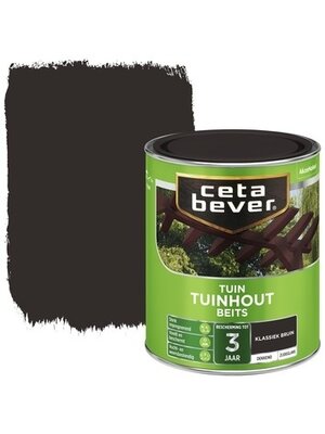 Cetabever Tuinhout Beits Dekkend Zijdeglans - Klassiekbruin