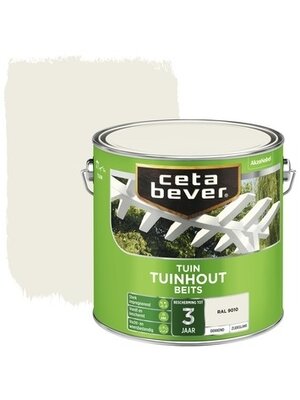 Cetabever Tuinhout Beits Dekkend Zijdeglans - RAL 9010