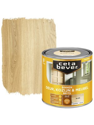 Cetabever Binnenbeits Deur Kozijn en Meubel Transparant Zijdeglans - Blank
