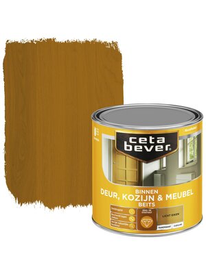 Cetabever Binnenbeits Deur Kozijn en Meubel Transparant Zijdeglans - Licht Eiken
