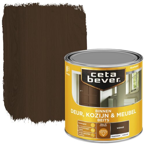 Cetabever Binnenbeits Deur Kozijn en Meubel Transparant Zijdeglans - Wenge Cetabever Binnenbeits Deur Kozijn en Meubel Transparant Zijdeglans - Wenge
