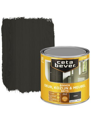Cetabever Binnenbeits Deur Kozijn en Meubel Transparant Zijdeglans - Ebben