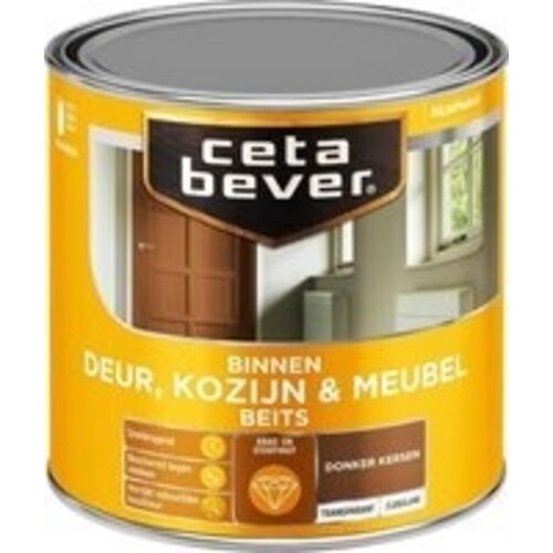 Cetabever Binnenbeits Deur Kozijn en Meubel Transparant Zijdeglans - Donker Kersen Cetabever Binnenbeits Deur Kozijn en Meubel Transparant Zijdeglans - Donker Kersen