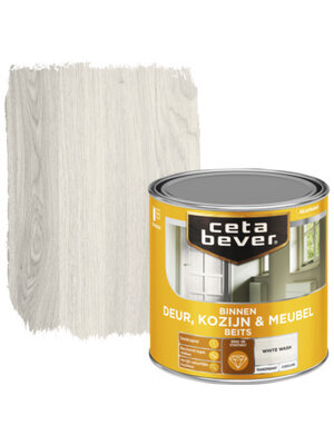 Cetabever Binnenbeits Deur Kozijn en Meubel Transparant Zijdeglans - White Wash