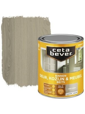 Cetabever Binnenbeits Deur Kozijn en Meubel Transparant Zijdeglans - Grey Wash