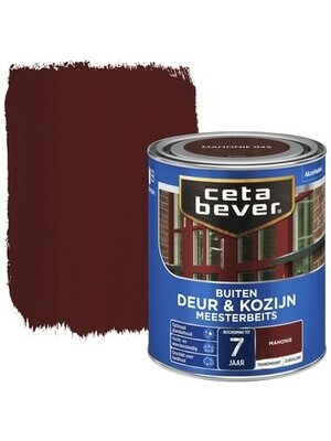 Cetabever Meesterbeits Deur en Kozijn Transparant Zijdeglans - Mahonie - 0,75 liter