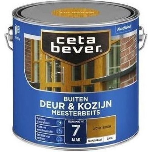 Cetabever Meesterbeits Deur en Kozijn Transparant glans  - Licht Eiken Cetabever Meesterbeits Deur en Kozijn Transparant glans  - Licht Eiken
