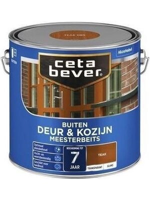 Cetabever Meesterbeits Deur en Kozijn Transparant Glans - Teak