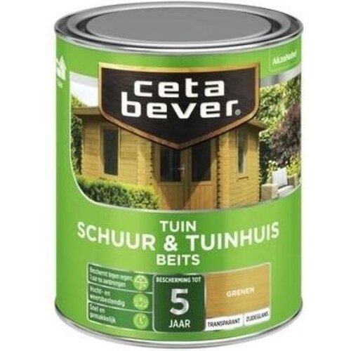 Cetabever Schuur en Tuinhuis Beits Transparant Zijdeglans - Grenen Cetabever Schuur en Tuinhuis Beits Transparant Zijdeglans - Grenen