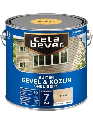 Cetabever Gevel en Kozijn Snel Beits Transparant Zijdemat - Blank