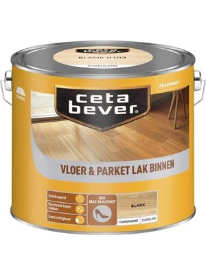 Cetabever Vloer en Parket Lak Binnen Transparant Zijdeglans - Blank