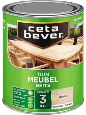 Cetabever Tuin Meubel Beits Transparant Zijdeglans - Blank - 0,75 liter
