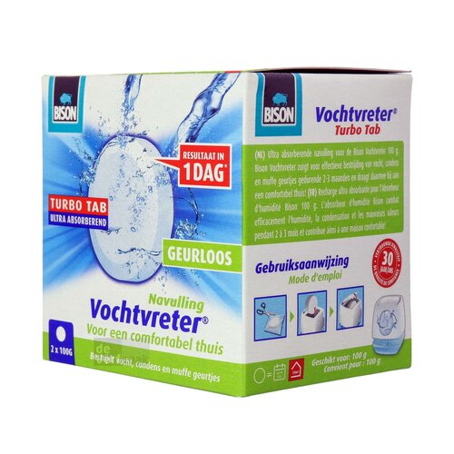 Bison Vochtvreter Ambiance - 100 gram (2 stuks) Bison Vochtvreter Ambiance - 100 gram (2 stuks)