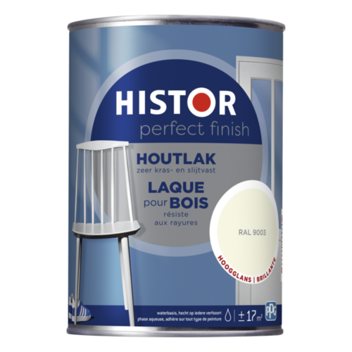 Histor Perfect Finish Houtlak Hoogglans - RAL 9003 Histor Perfect Finish Houtlak Hoogglans - RAL 9003