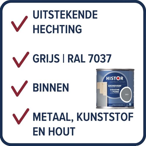 Histor Perfect Finish Grondverf - Grey Histor Perfect Finish Grondverf - Grey