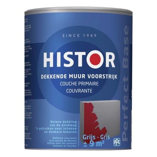 Histor Perfect Base Dekkende Muur Voorstrijk - Grijs Histor Perfect Base Dekkende Muur Voorstrijk - Grijs