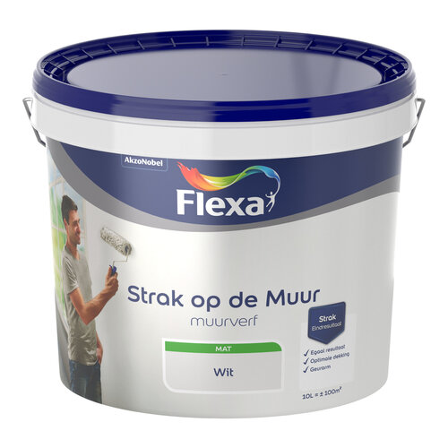 Flexa Strak op de Muur Mat - Wit Flexa Strak op de Muur Mat - Wit