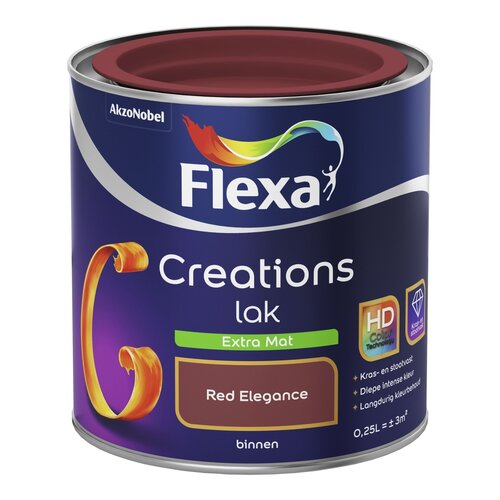 Flexa Creations Lak Extra Mat - Red Elegance Flexa Creations Lak Extra Mat - Red Elegance