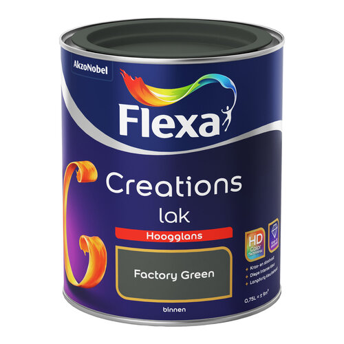 Flexa Creations Lak Hoogglans - Factory Green Flexa Creations Lak Hoogglans - Factory Green