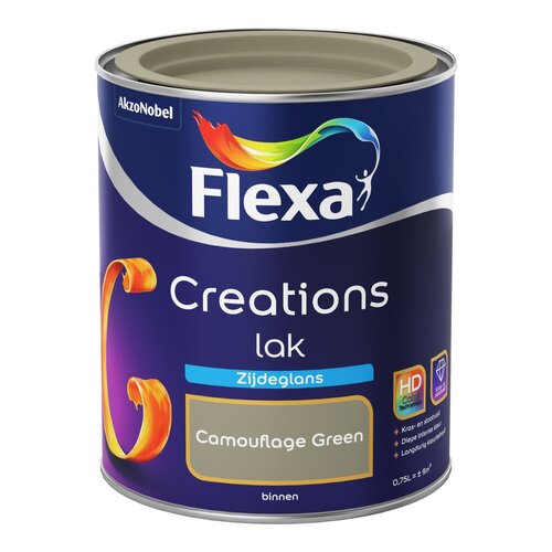 Flexa Creations Lak Zijdeglans - Camouflage Green Flexa Creations Lak Zijdeglans - Camouflage Green